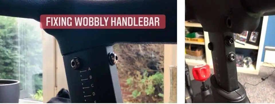 Fixing wobbly peloton handlebars