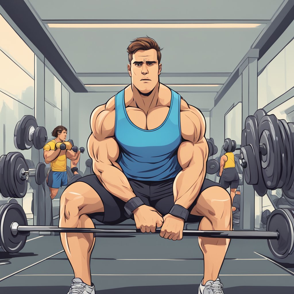 The lunk alarm blares as a weightlifter drops their dumbbells, causing other gym-goers to glance over with disapproval
