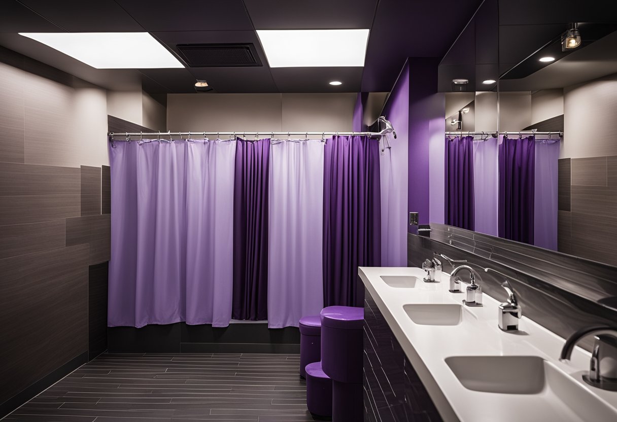 The private showers at Planet Fitness, with individual stalls and curtains, offer a sense of seclusion and comfort for members