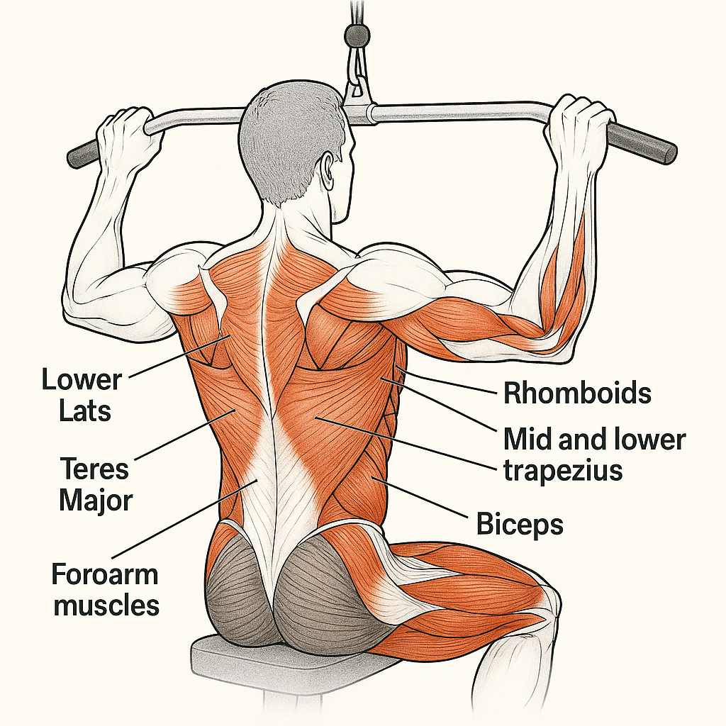 Close Grip Lat Pulldown Muscles Worked Complete In-Depth Guide for Maximum Back Growth