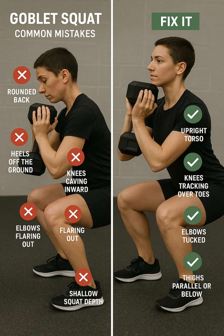 Goblet Squat Guide: Form, Benefits, Variations & Trainer Tips