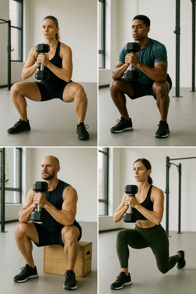 Goblet Squat Guide: Form, Benefits, Variations & Trainer Tips