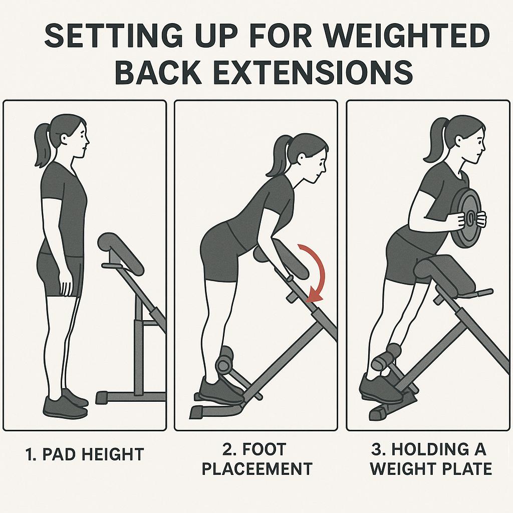 How to Set Up for Weighted Back Extensions