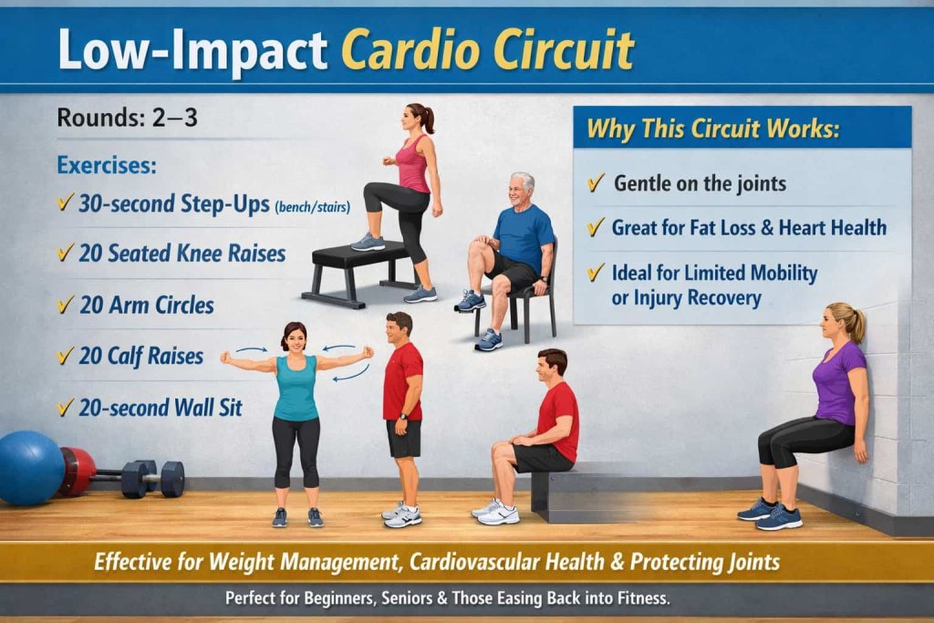 Low-Impact Cardio Circuit