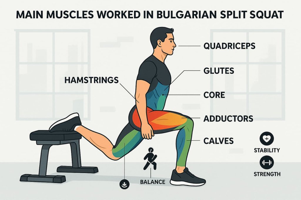 Muscles Worked and Science-Backed Benefits of Bulgarian Split Squat