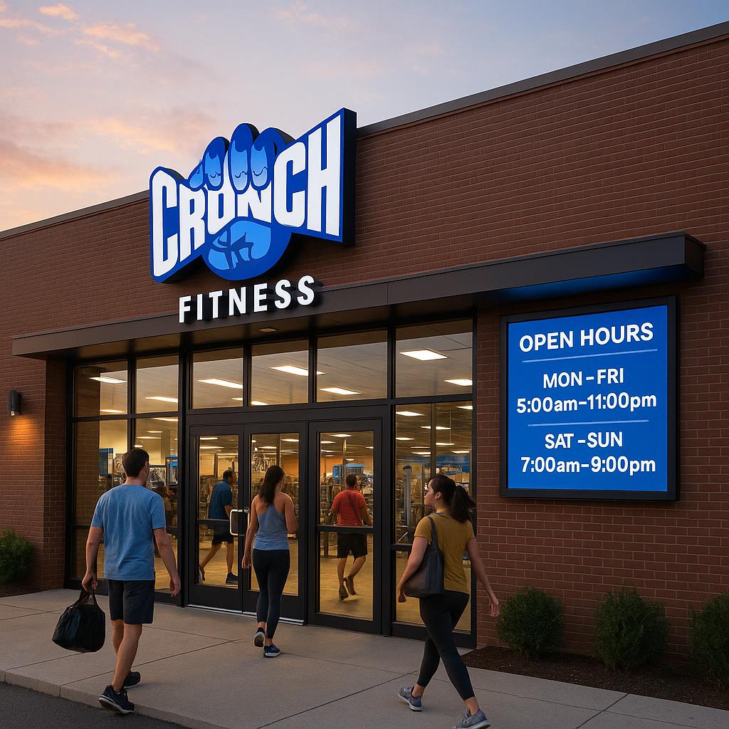 crunch fitness hours