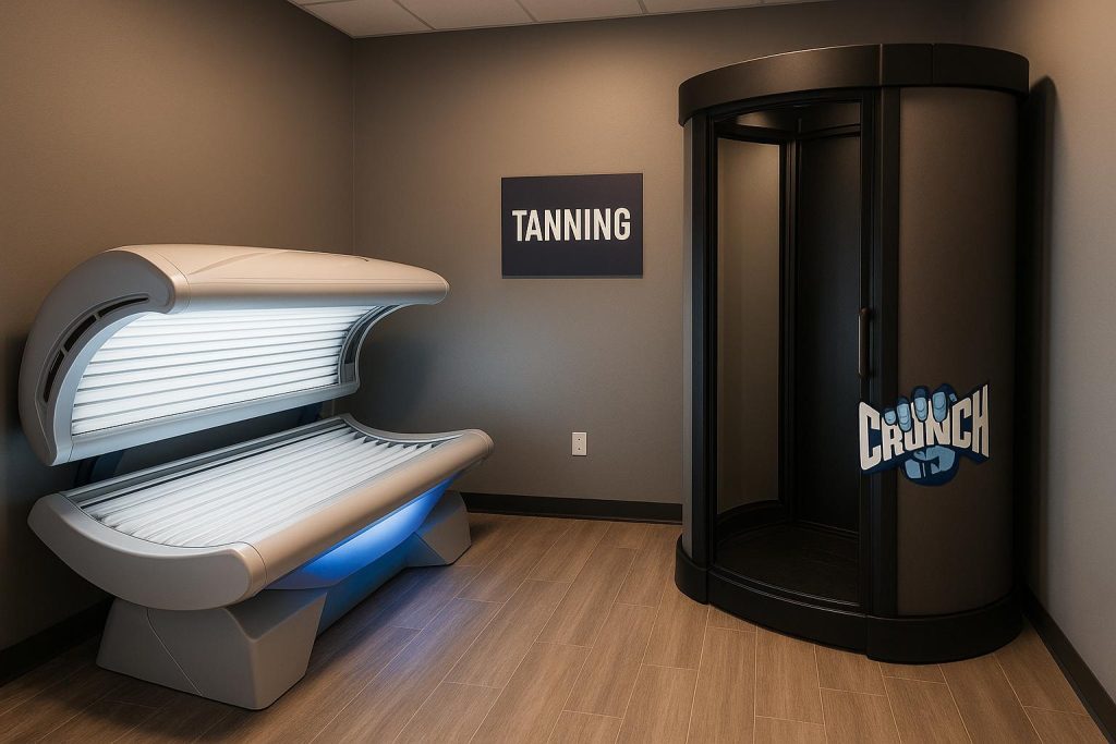 crunch fitness tanning
