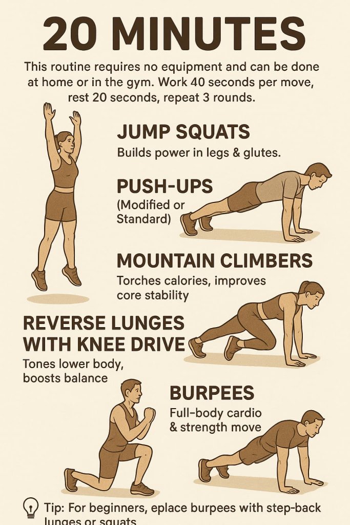 Beginner-Friendly HIIT Workout Routine for Women (20 Minutes)