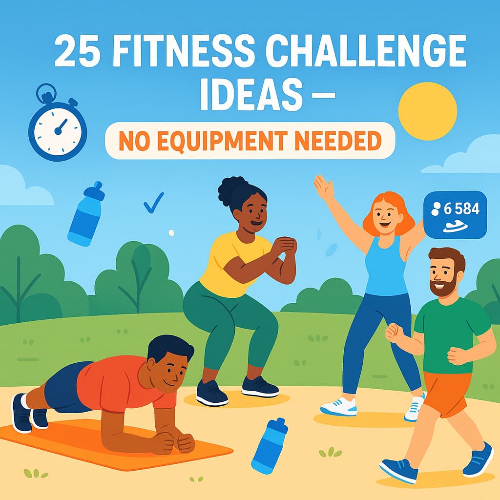 25 Fitness Challenge Ideas to Start Today (No Equipment Needed)