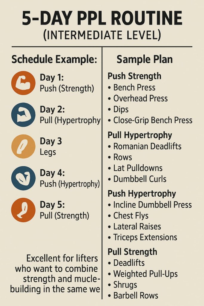 5-Day PPL Routine (Intermediate Level)