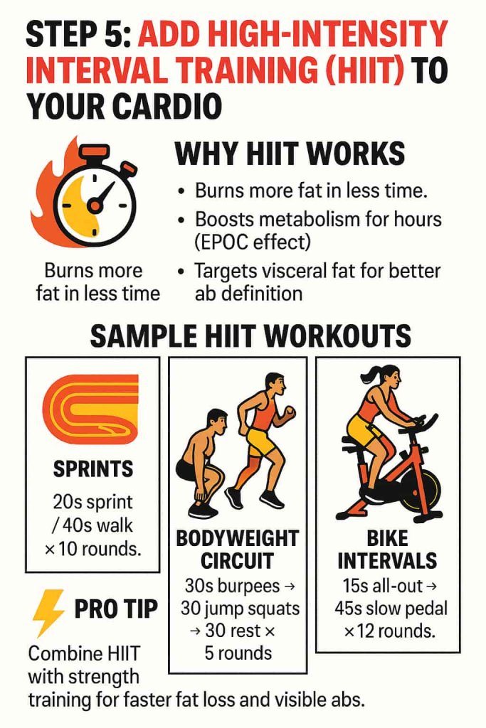 Add High-Intensity Interval Training (HIIT) to Your Cardio