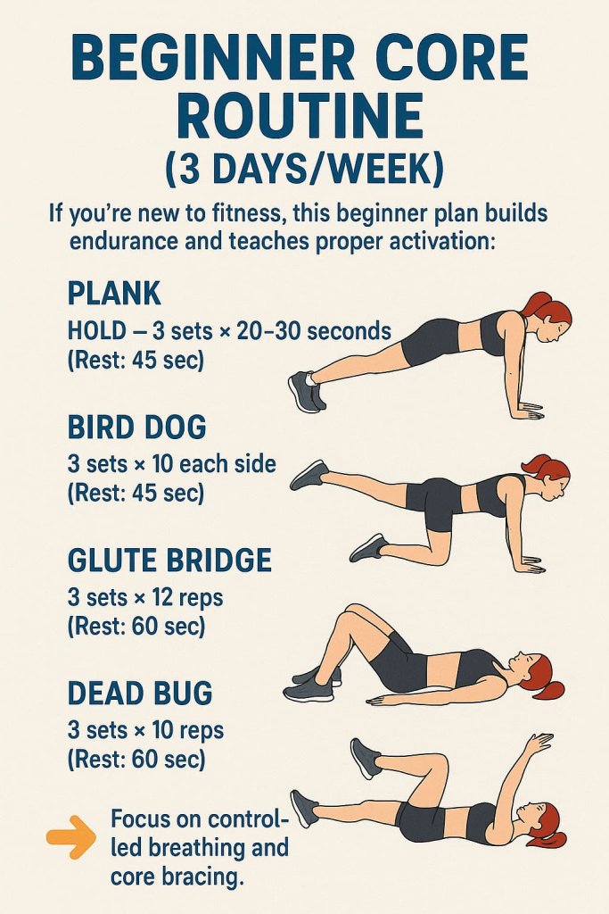Beginner Core Routine (3 DaysWeek)
