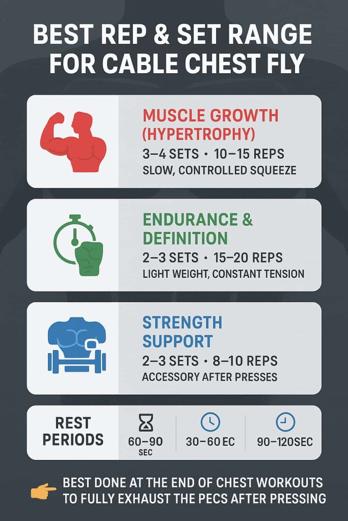 Best Rep & Set Range for Cable Chest Fly
