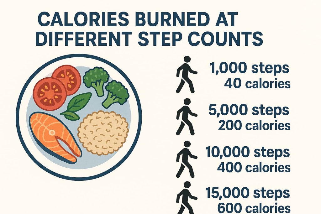 Calories Burned at Different Step Counts