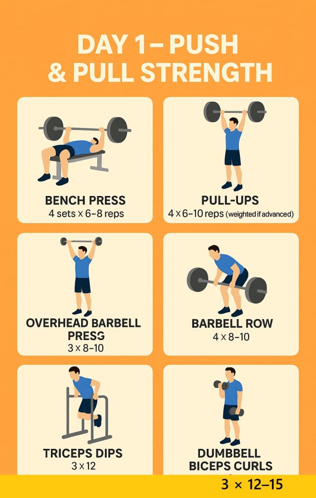 The Best Upper Body Workout Routine, Day 1