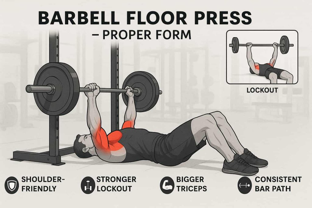 How to Perform the Floor Press (Barbell Version)