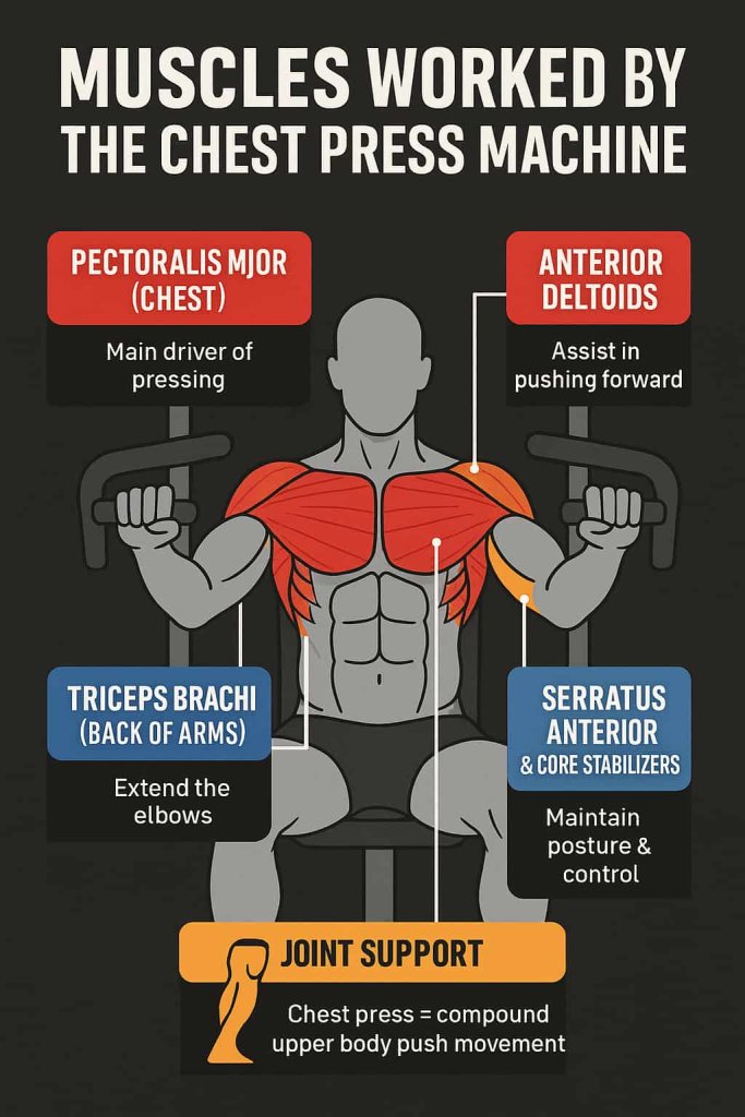 Muscles Worked by the Chest Press Machine