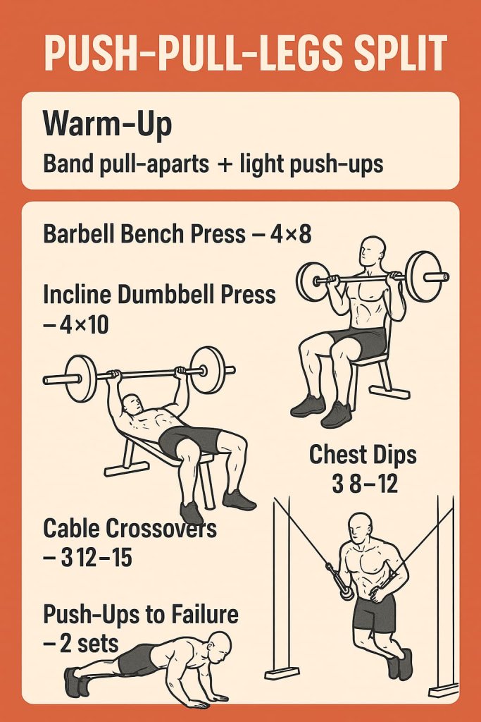 Intermediate Chest Workout (Push-Pull-Legs Split)