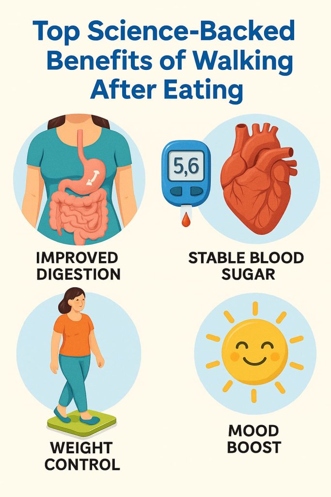 Top Science-Backed Benefits of Walking After Eating