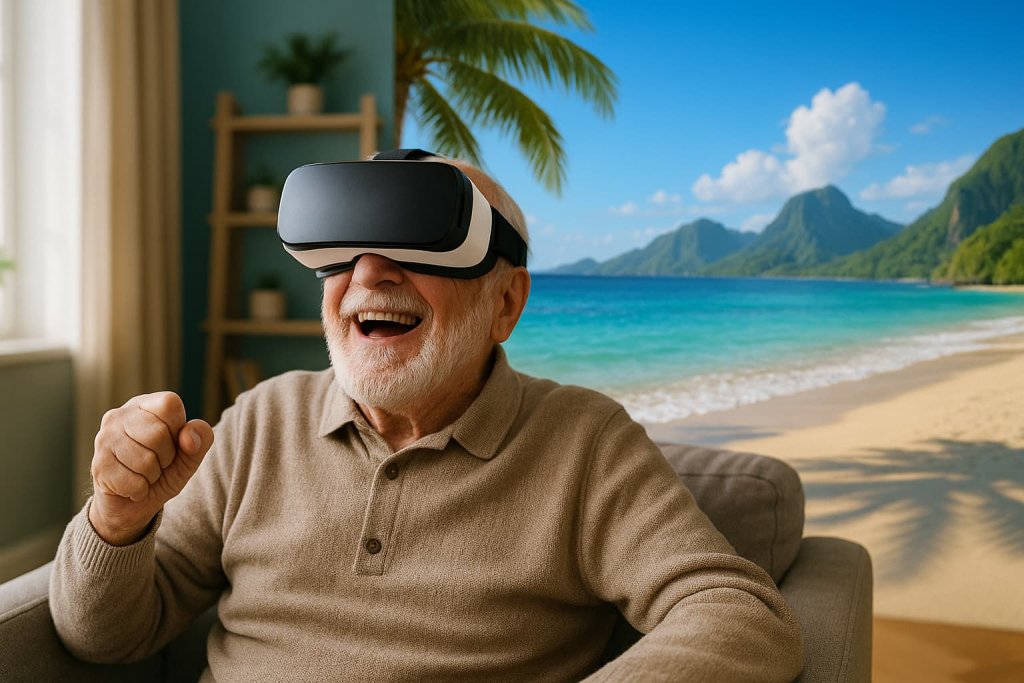 Virtual Reality (VR) Adventures for senior