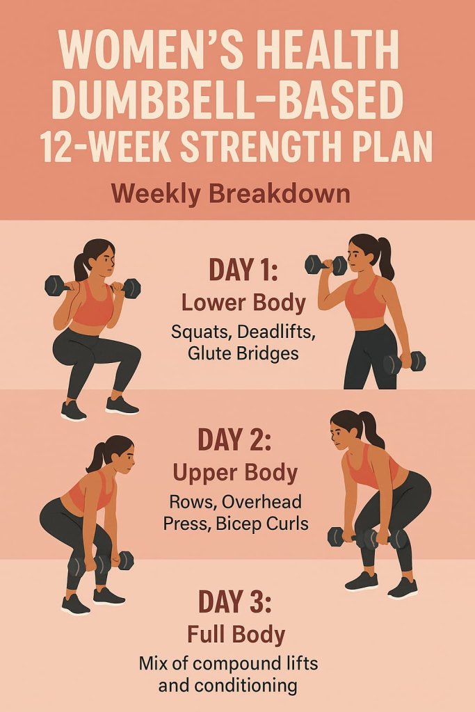 Women’s Health Dumbbell-Based 12-Week Strength Plan