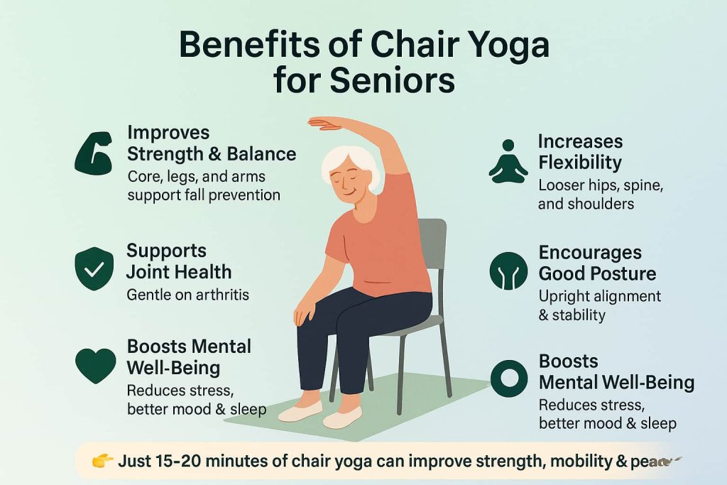 Benefits of Chair Yoga for Seniors