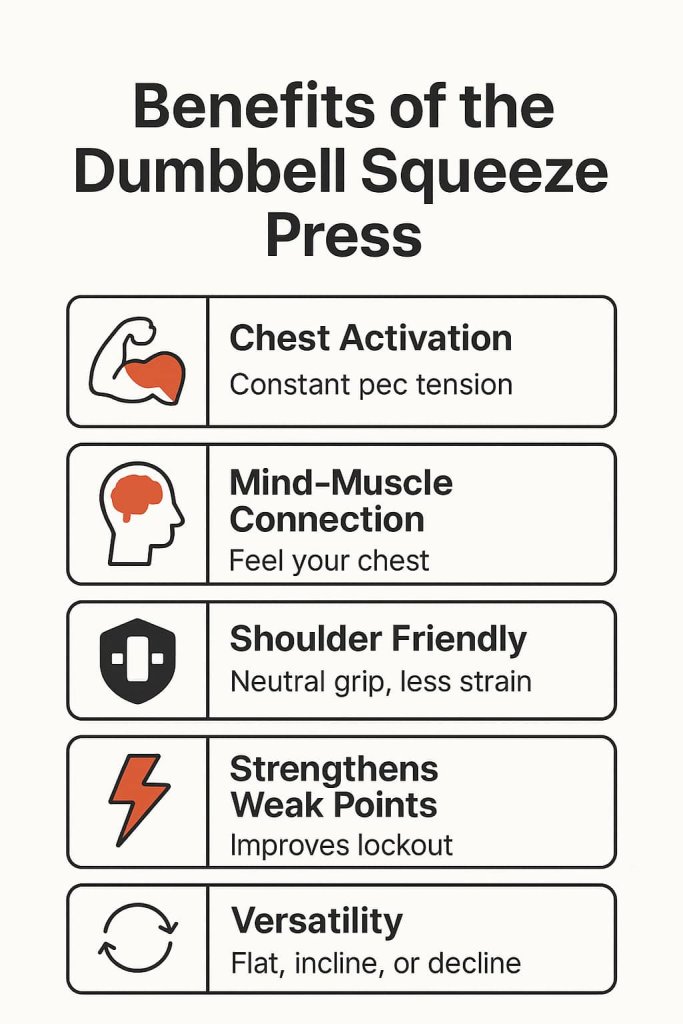Benefits of the Dumbbell Squeeze Press