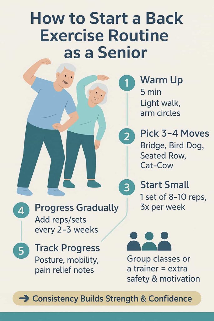 How to Start a Back Exercise Routine as a Senior