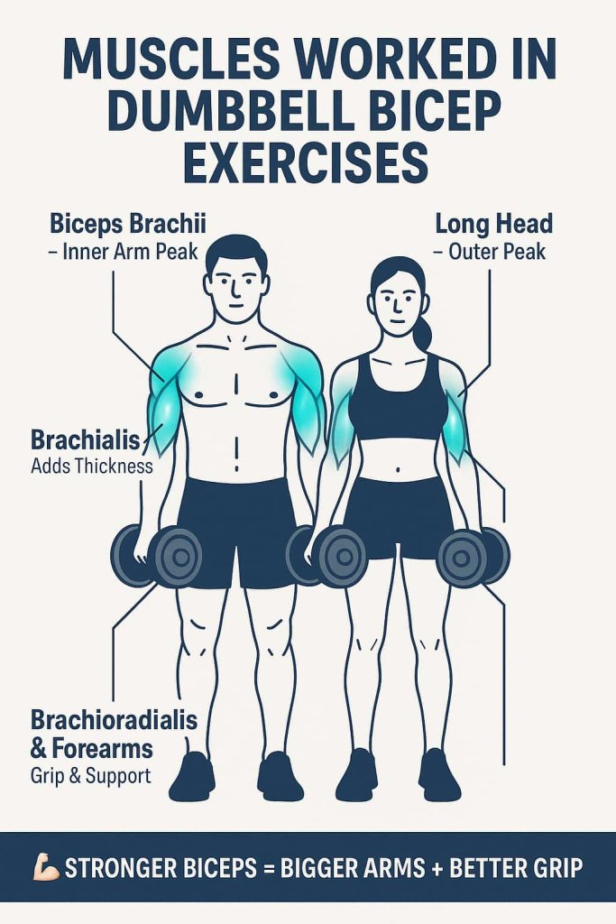 Muscles Worked in Dumbbell Bicep Exercises