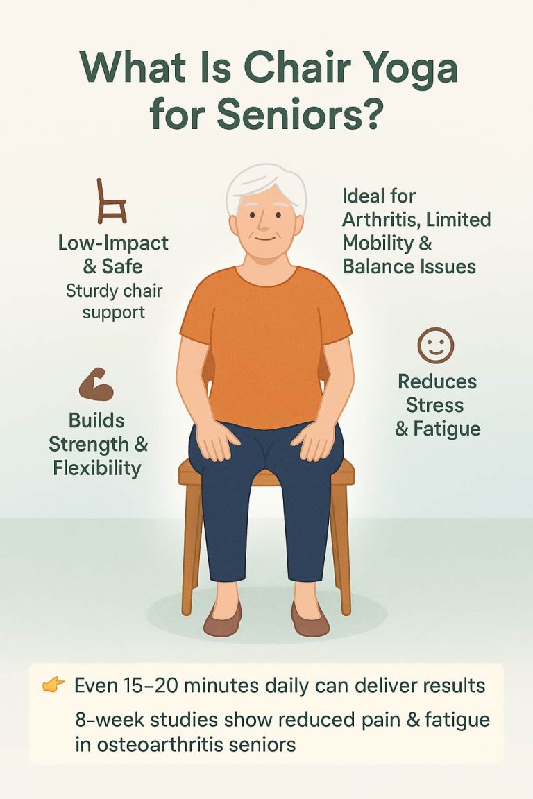 Chair Yoga for Seniors: 8 Easy Poses to Boost Balance & Strength