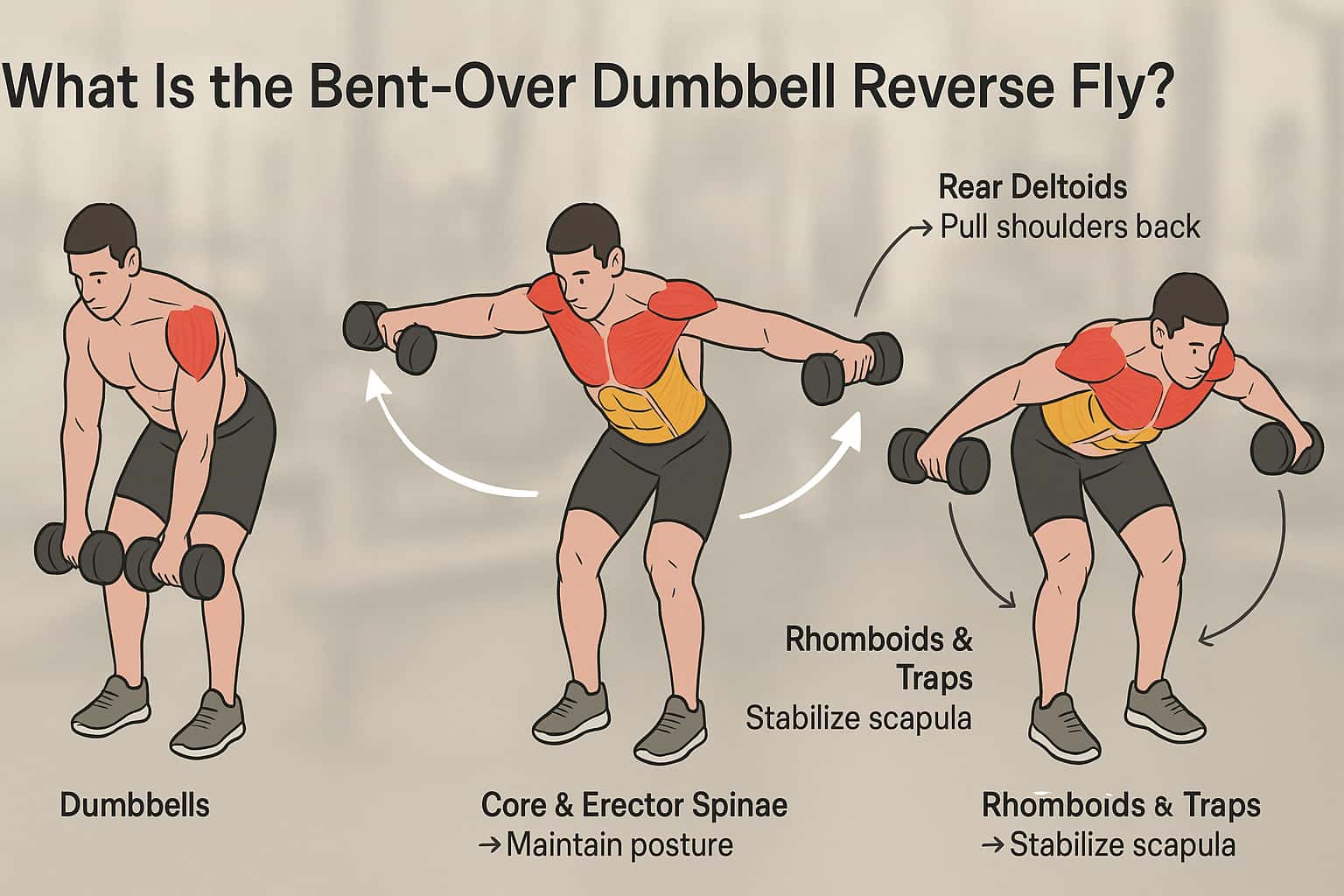 Bent Over Dumbbell Reverse Fly Fix Your Posture In 2 Weeks