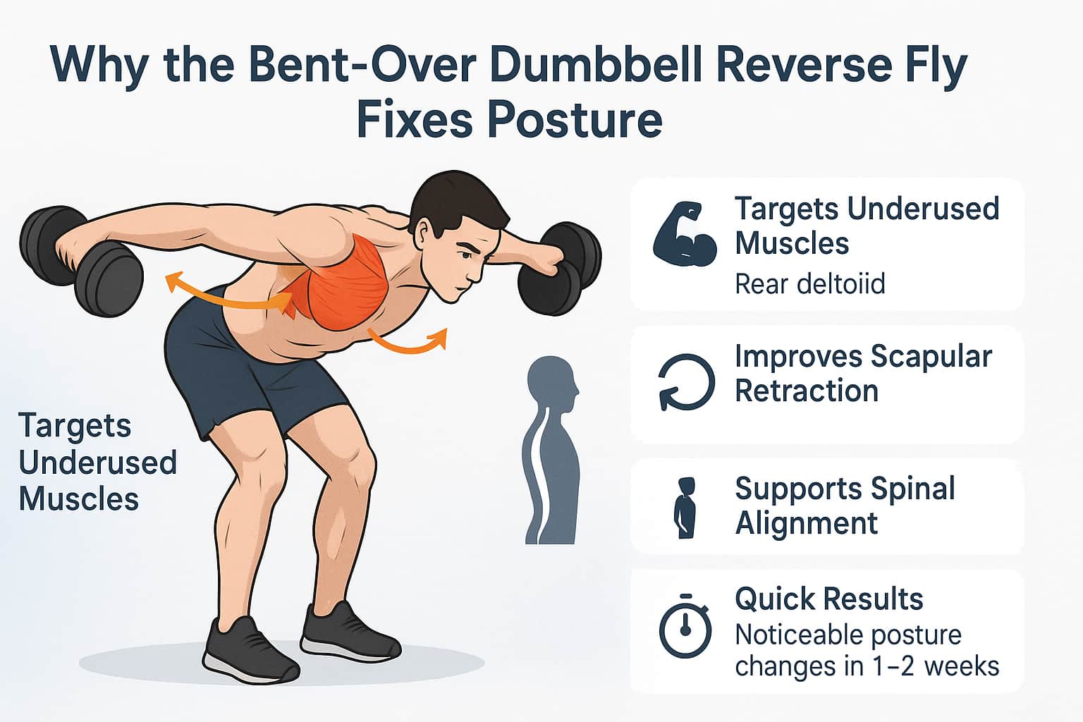 Bent-Over Dumbbell Reverse Fly: Fix Your Posture in 2 Weeks