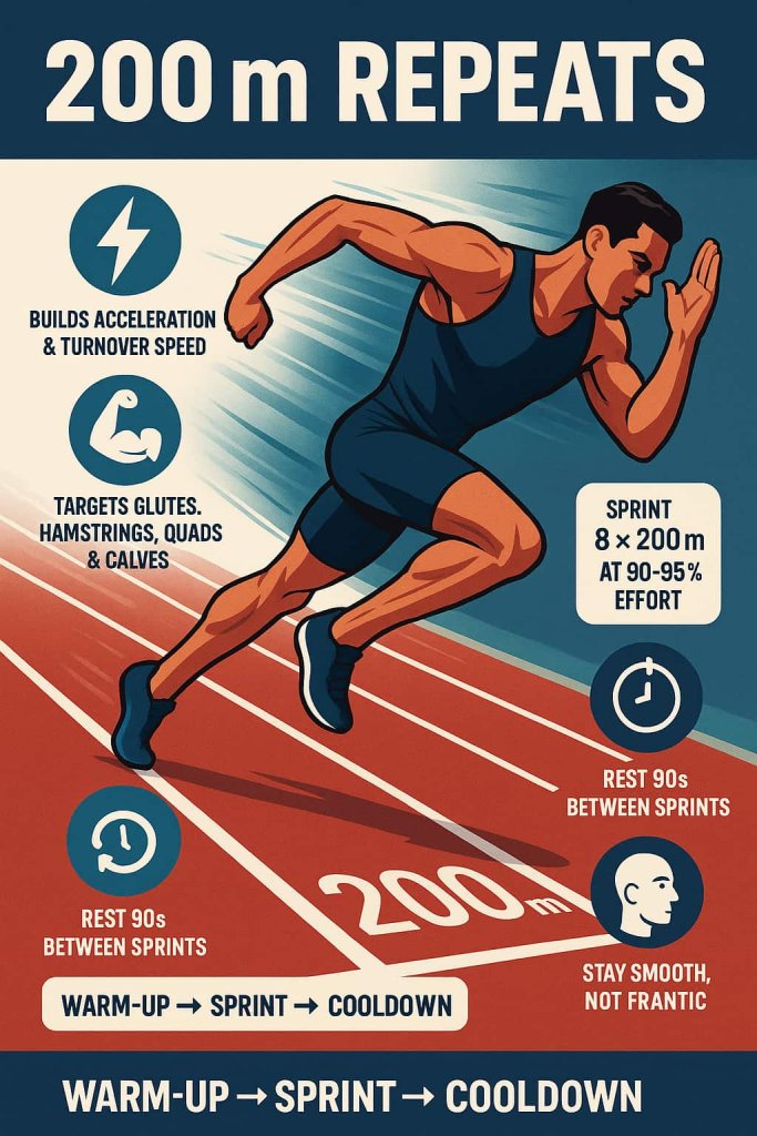 200 m Repeats