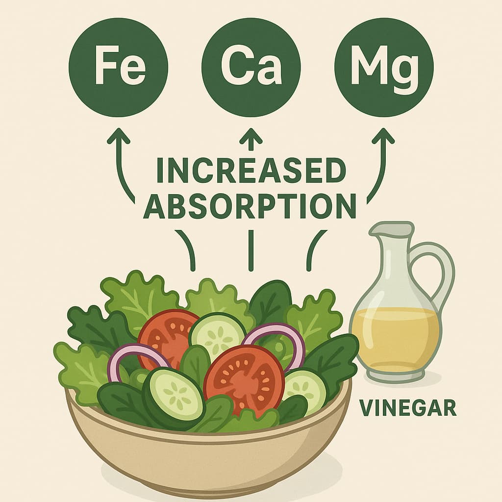 Vinegar Aids Nutrient Absorption