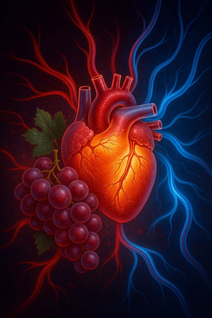 Red Grapes Boosts Heart and Vascular Health