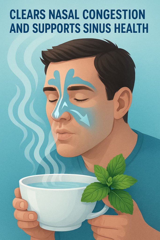 Peppermint Tea Clears Nasal Congestion and Supports Sinus Health