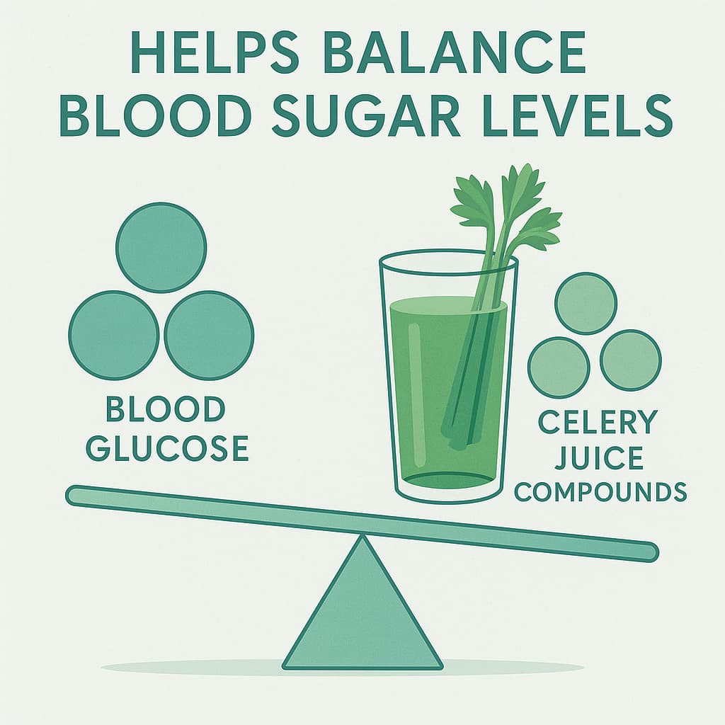 Celery juice Helps Balance Blood Sugar Levels
