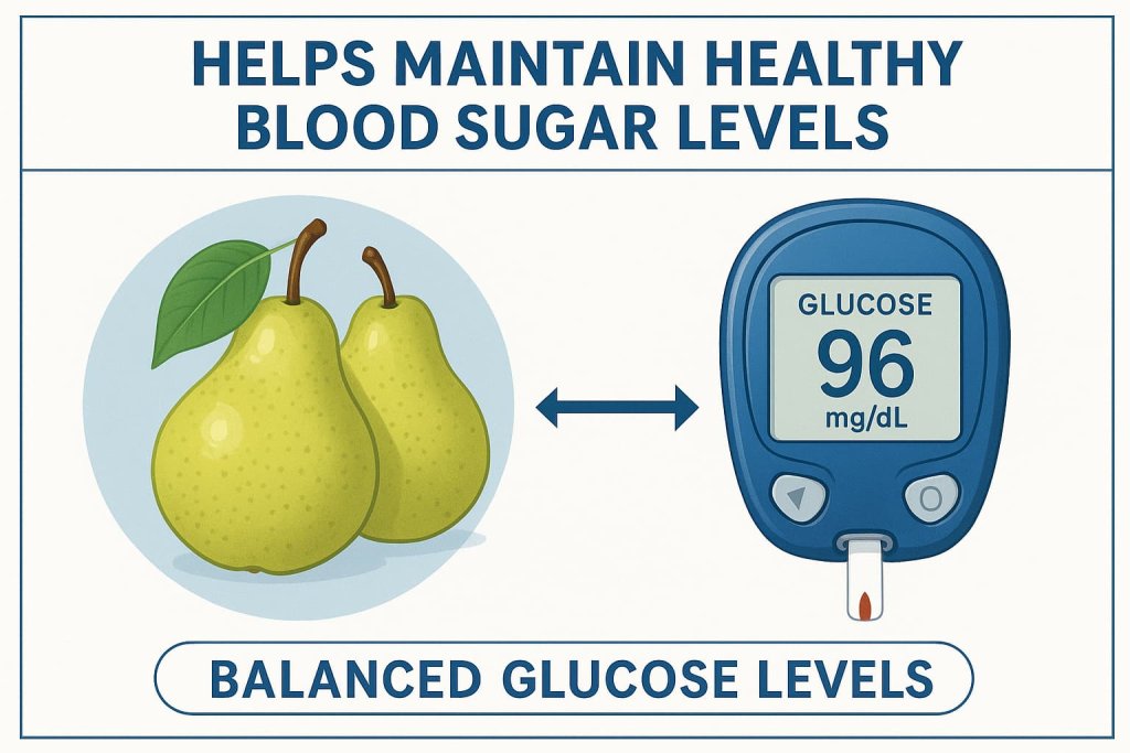Pears Helps Maintain Healthy Blood Sugar Levels