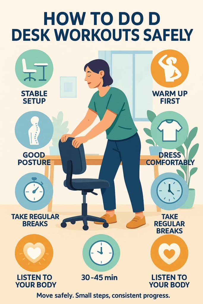 How to Do Desk Workouts Safely