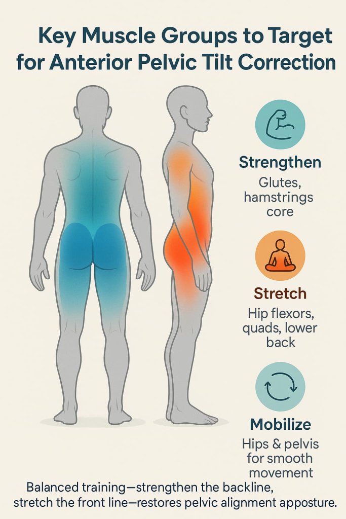 Key Muscle Groups to Target for Anterior Pelvic Tilt