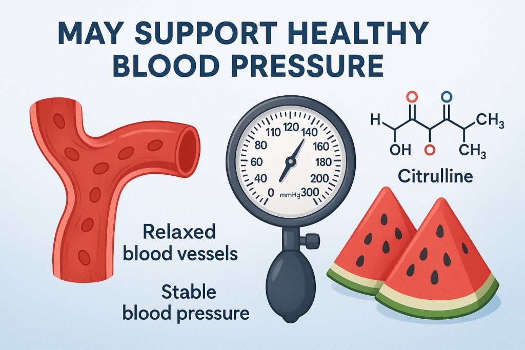 Watermelon May Support Healthy Blood Pressure