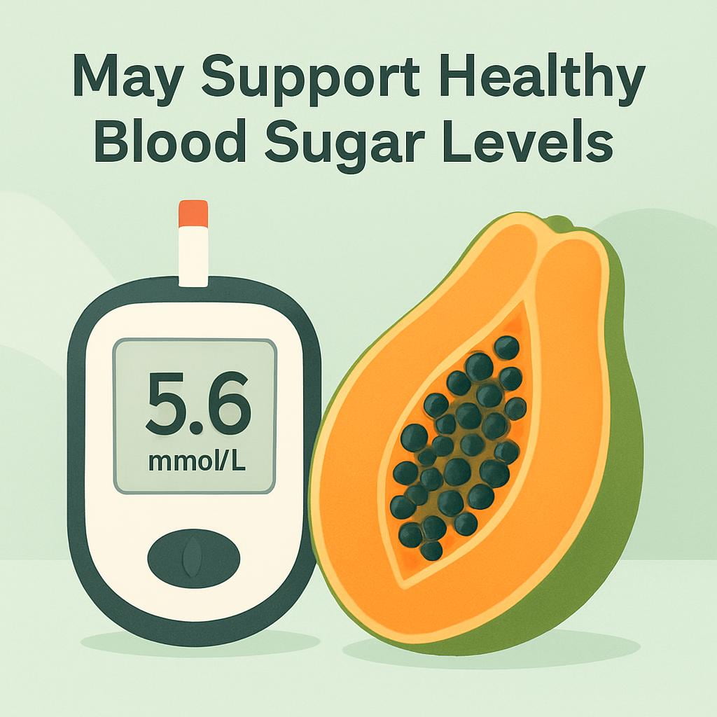 Papaya  May Support Healthy Blood Sugar Levels