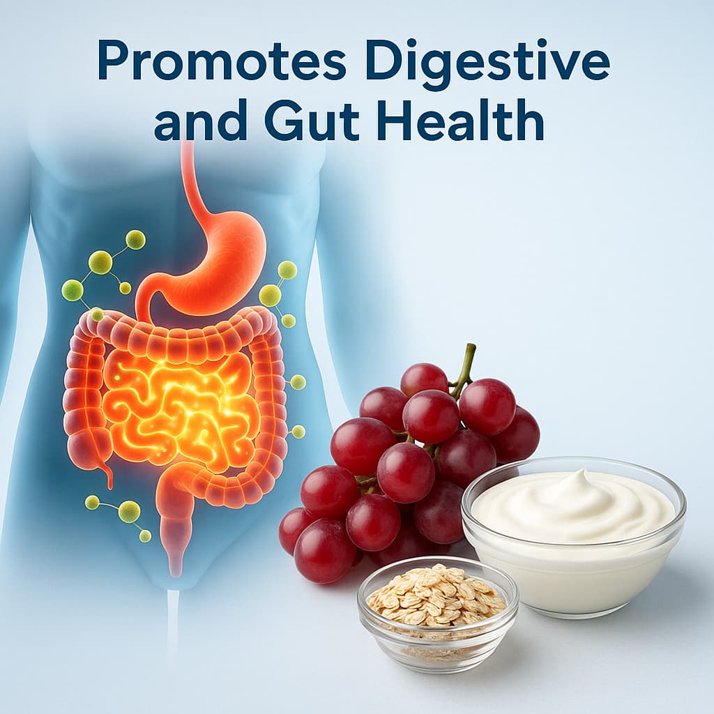 Red Grapes Promotes Digestive and Gut Health
