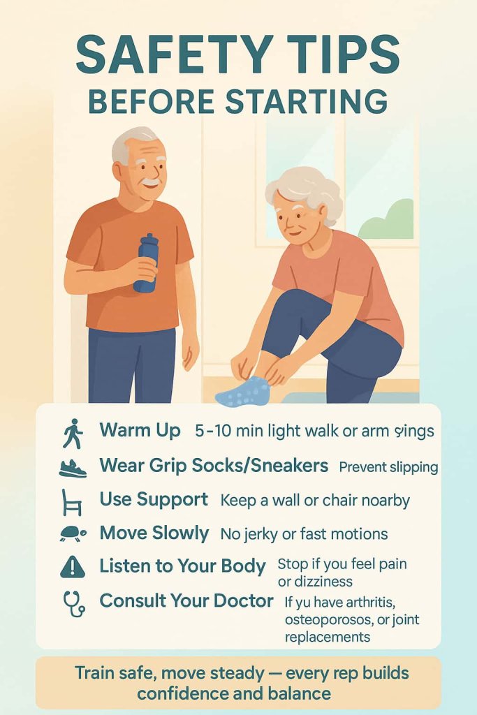 Safety Tips Before Starting Wall Pilates Exercises for Seniors