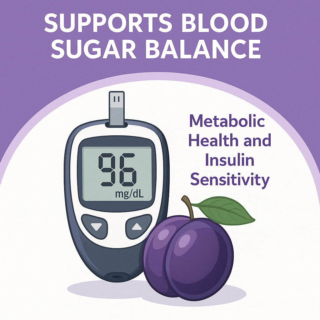 Plums Supports Blood Sugar Balance