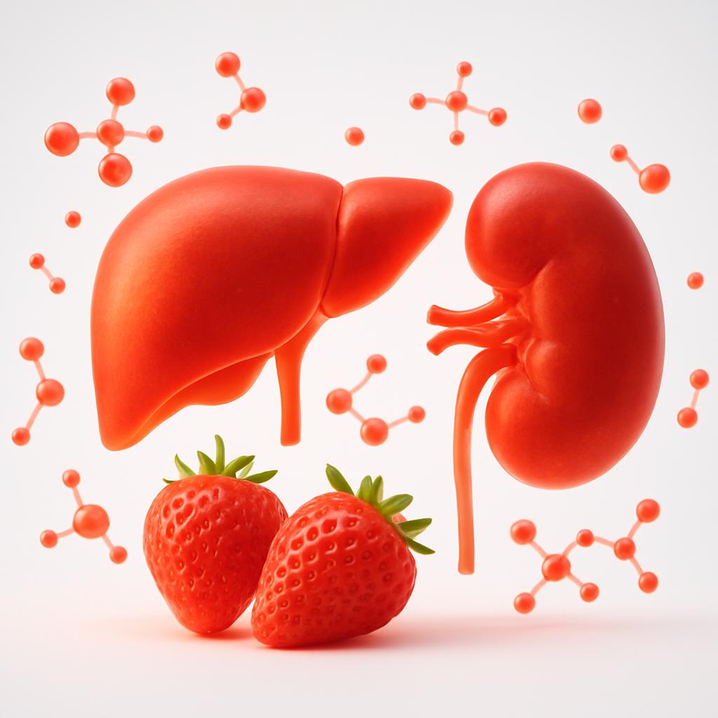 Strawberries Supports Liver and Kidney Health