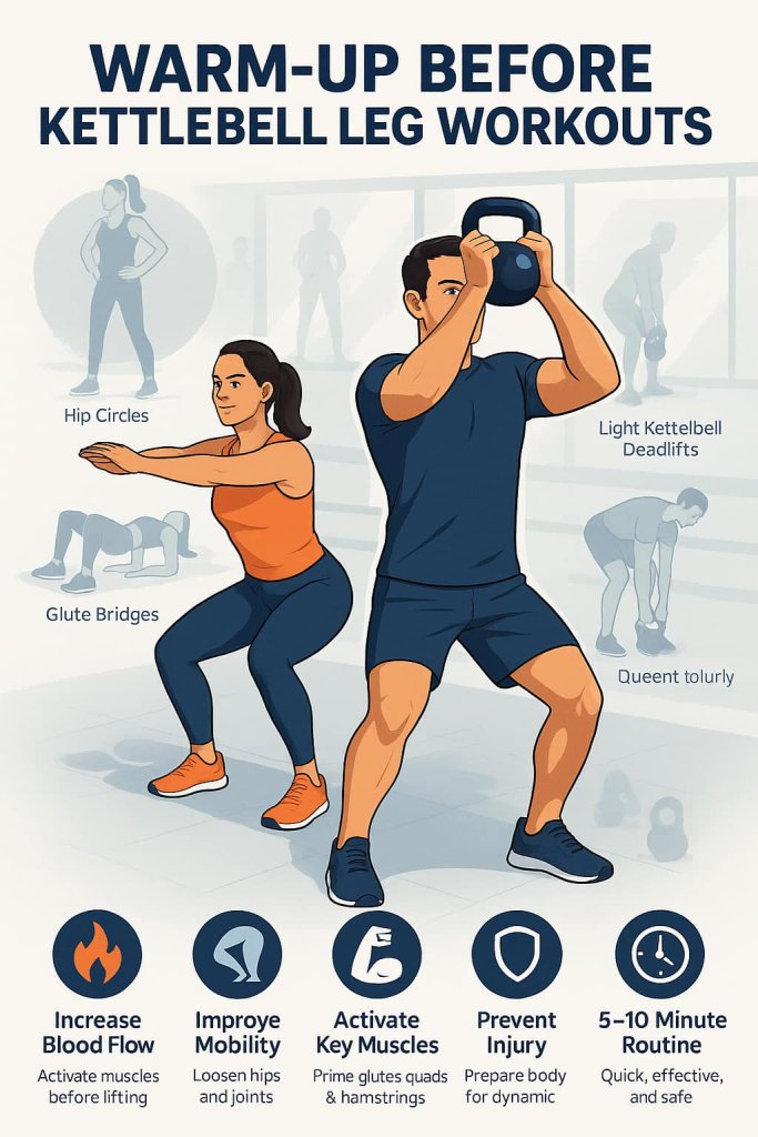 Warm-Up Before Kettlebell Leg Workouts