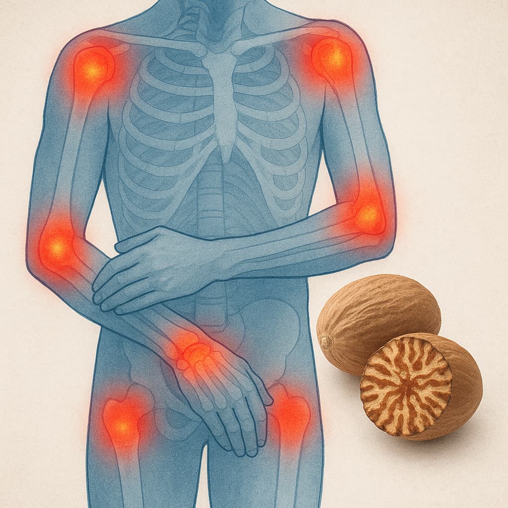 Nutmeg Anti-Inflammatory and Pain-Relieving Properties