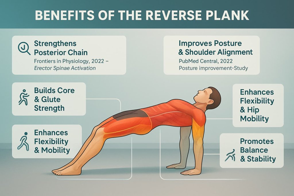 Reverse Plank Exercise Strengthen Core Glutes Posture