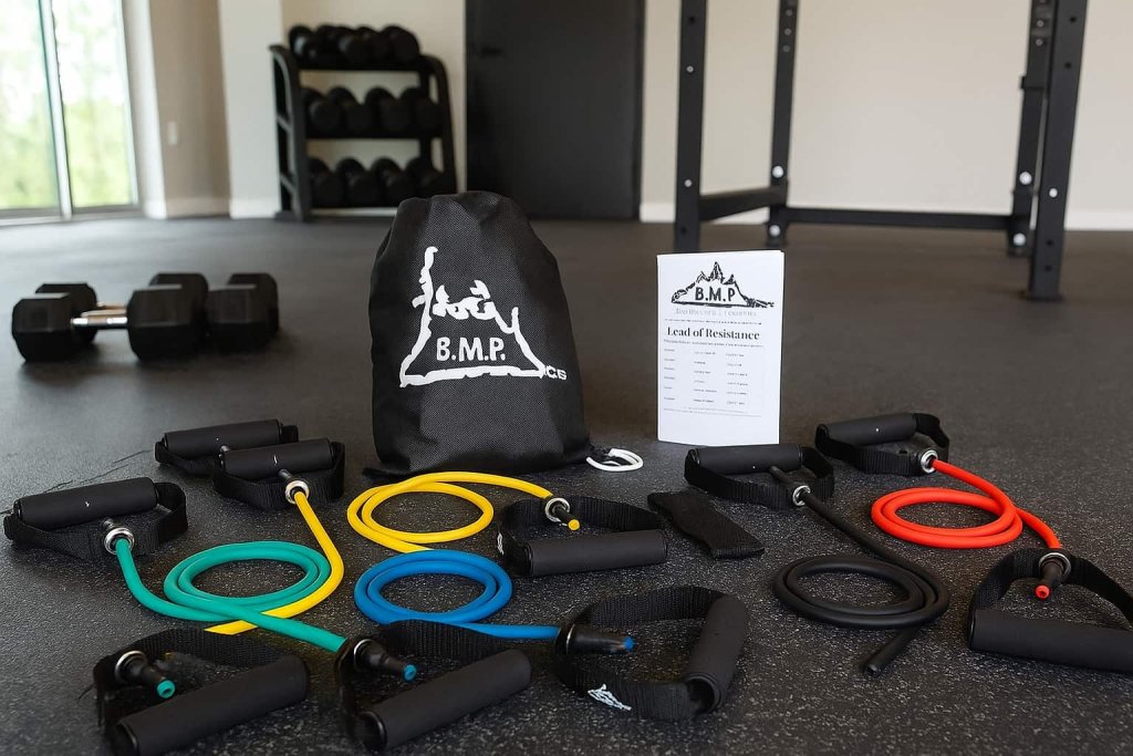 Black Mountain Products Resistance Band Set (Five Bands Included) — Best for Home Strength Training and Full-Body Workouts